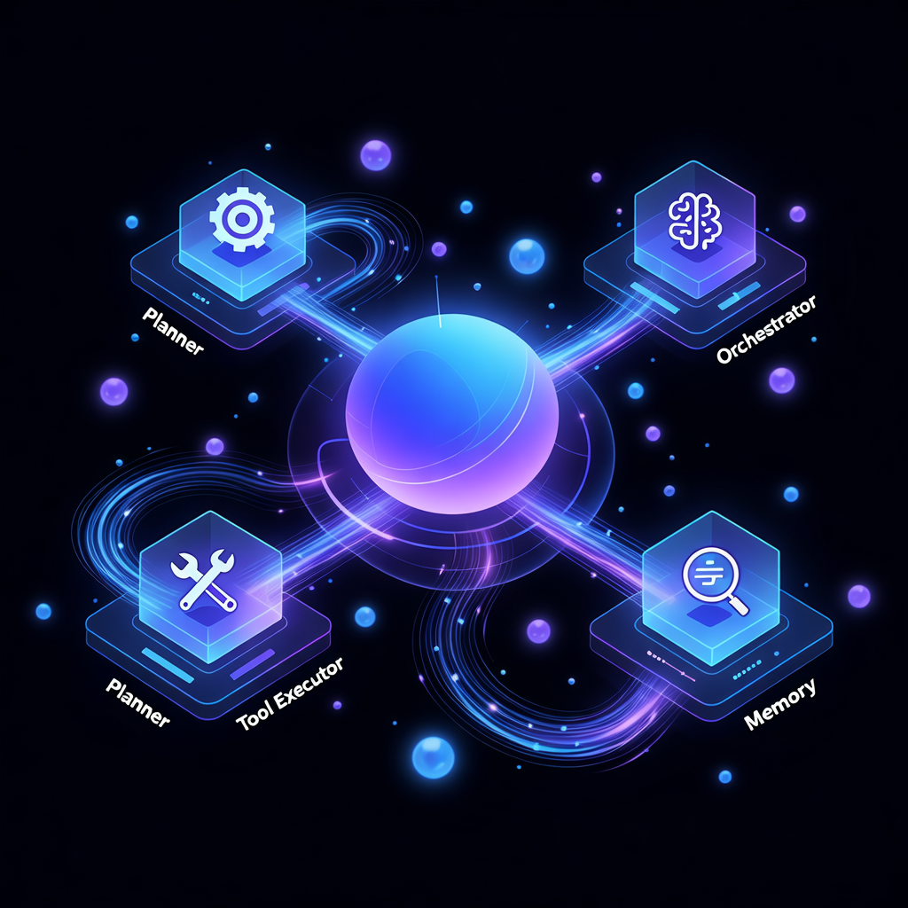 多智能体编排的“模块化”直觉图